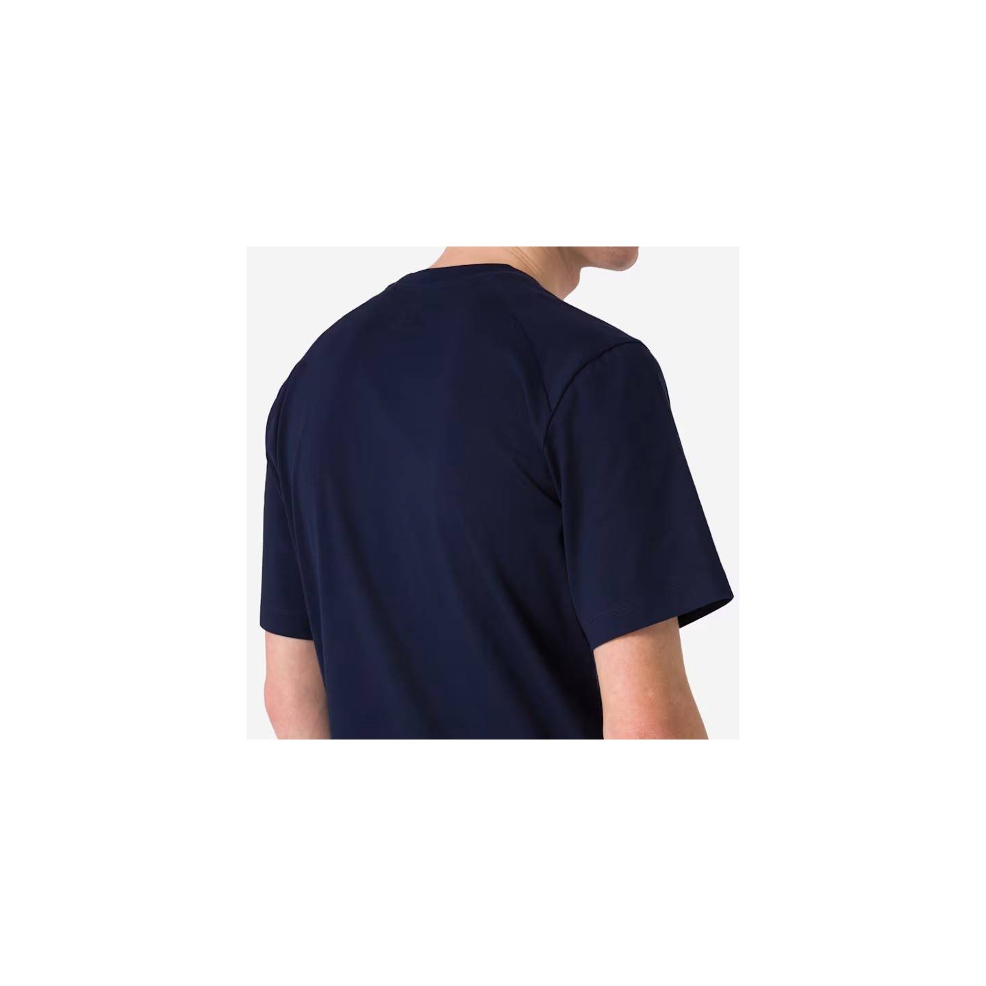 RAPHA MEN'S COTTON T-SHIRT LARGE LOGO NAVY