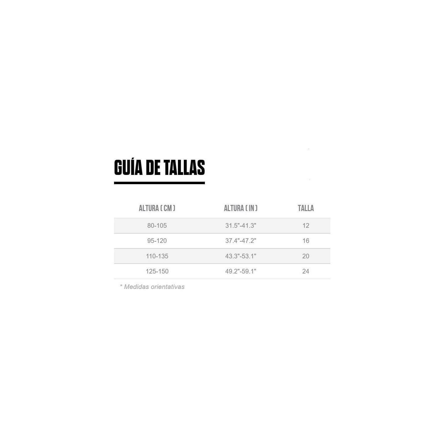 GUIA TALLAS