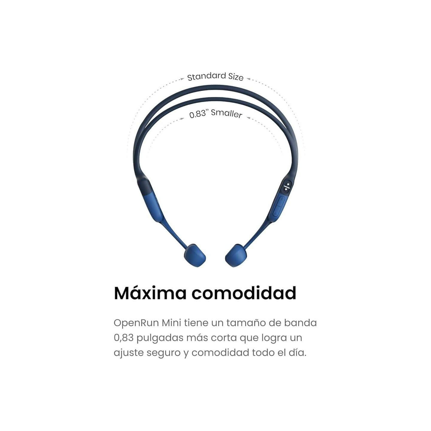 SHOKZ OPEN RUN MINI AZULES | AURICULARES DE CONDUCCIÓN ÓSEA