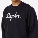 SUDADERA RAPHA LARGE LOGO BLACK/WHITE | Ravet Bike