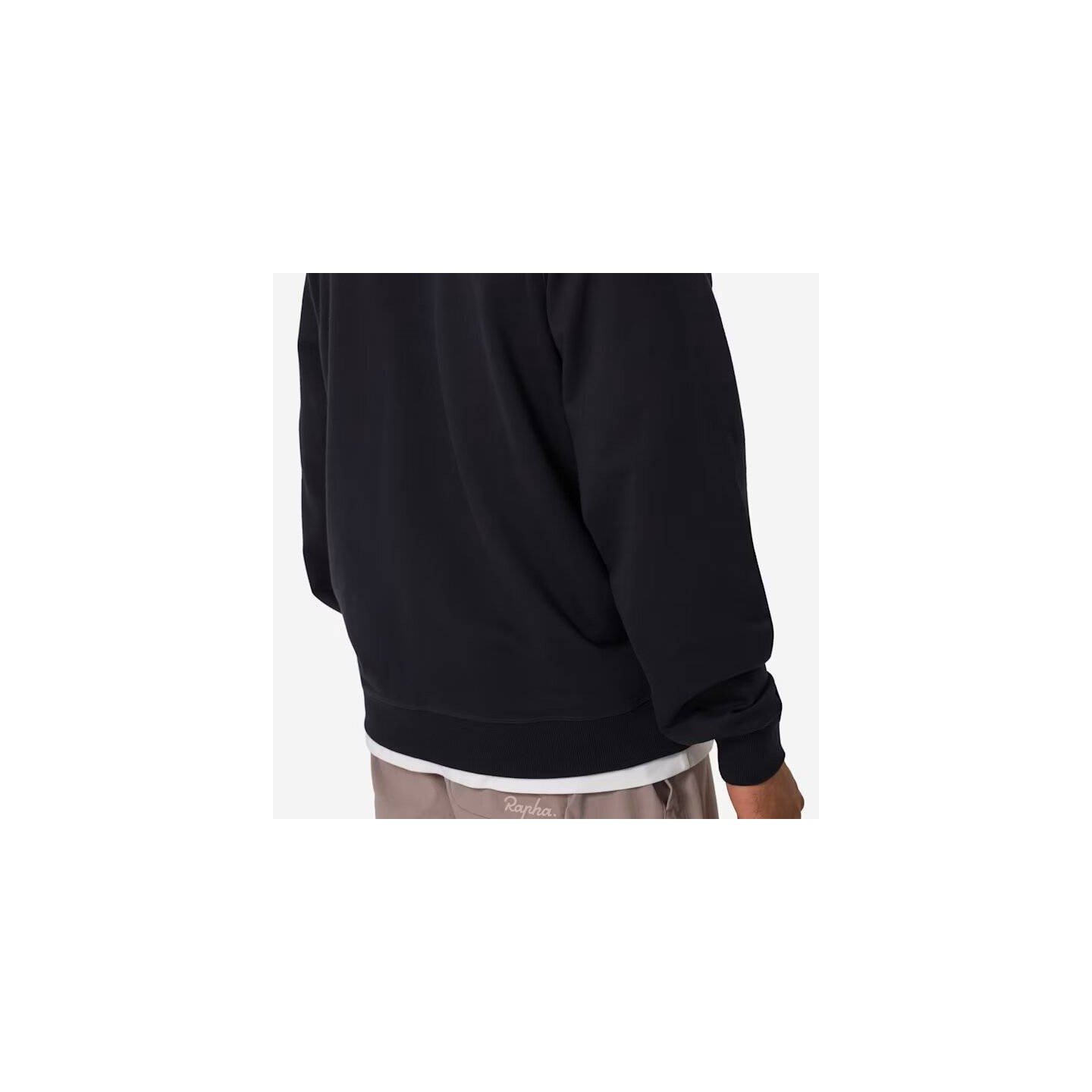 SUDADERA RAPHA LARGE LOGO BLACK/WHITE | Ravet Bike