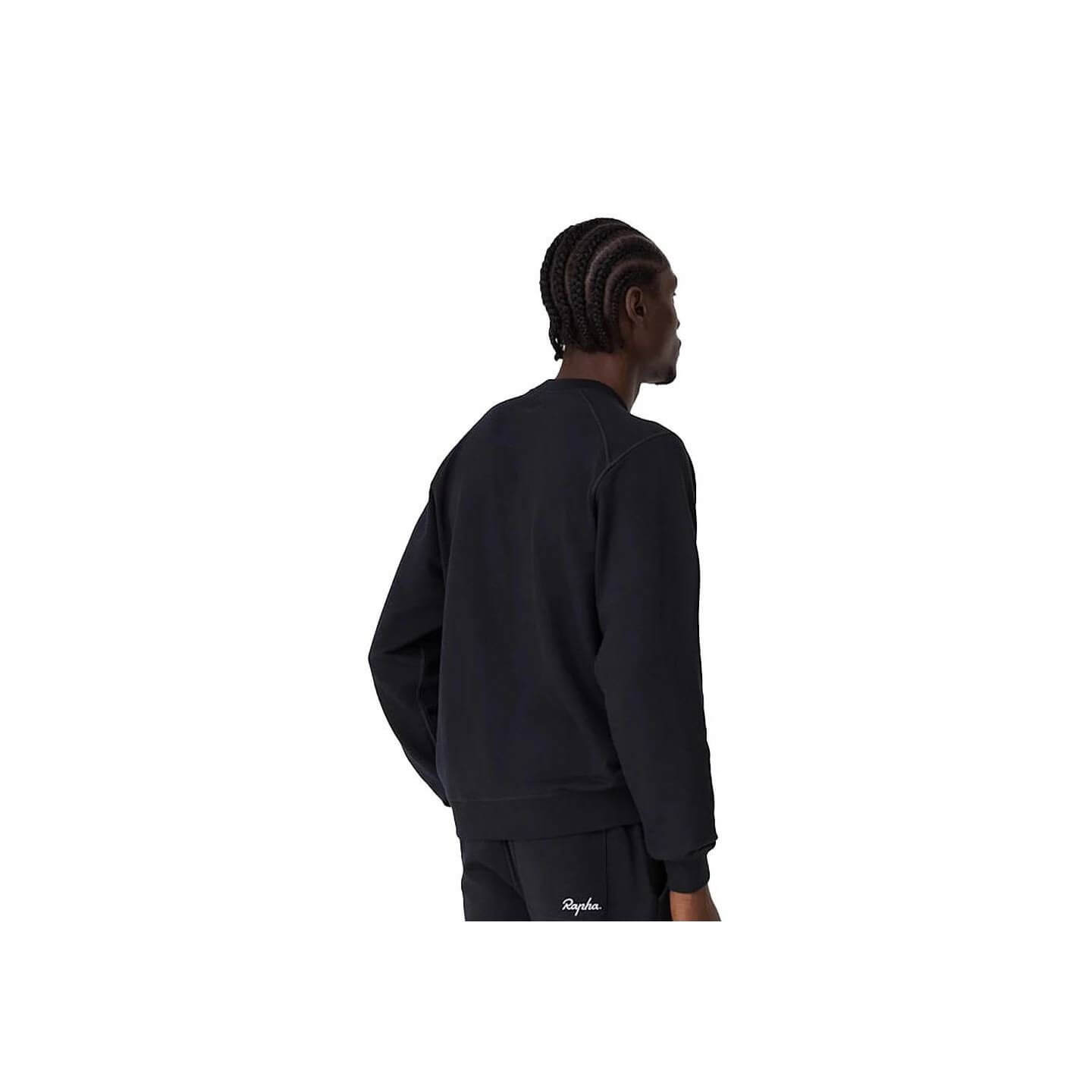 SUDADERA ALGODÓN RAPHA BLACK/WHITE | Ravet Bike