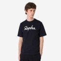 CAMISETA RAPHA LARGE LOGO BLACK WHITE | Ravet Bike