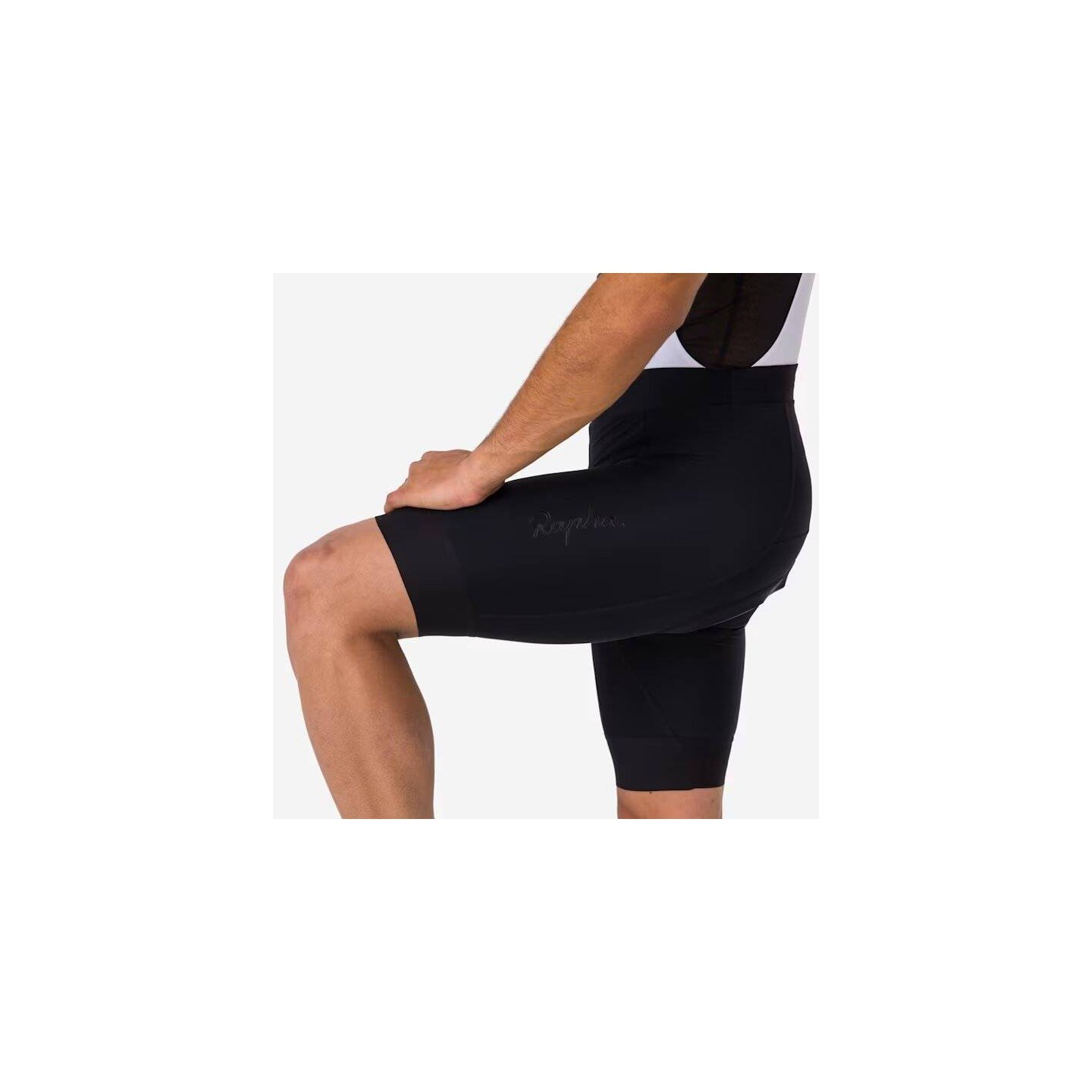 RAPHA MEN CORE BIB SHORTS BLACK/WHITE | Ravet Bike