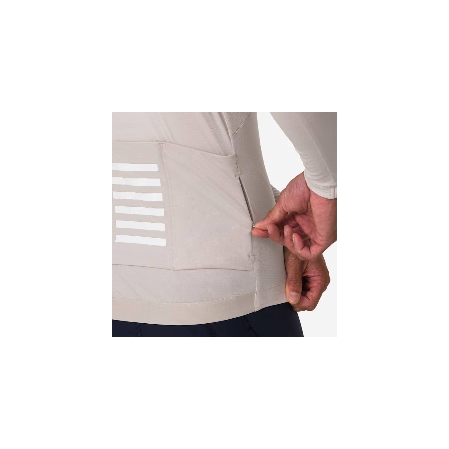 JERSEY MANGA LARGA RAPHA PRO TEAM MIDWEIGHT GRIS | Ravet Bike