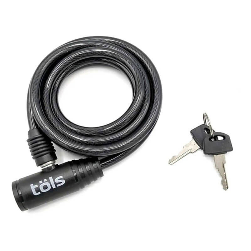 CANDADO ESPIRAL TOLS CON LLAVE 180X8