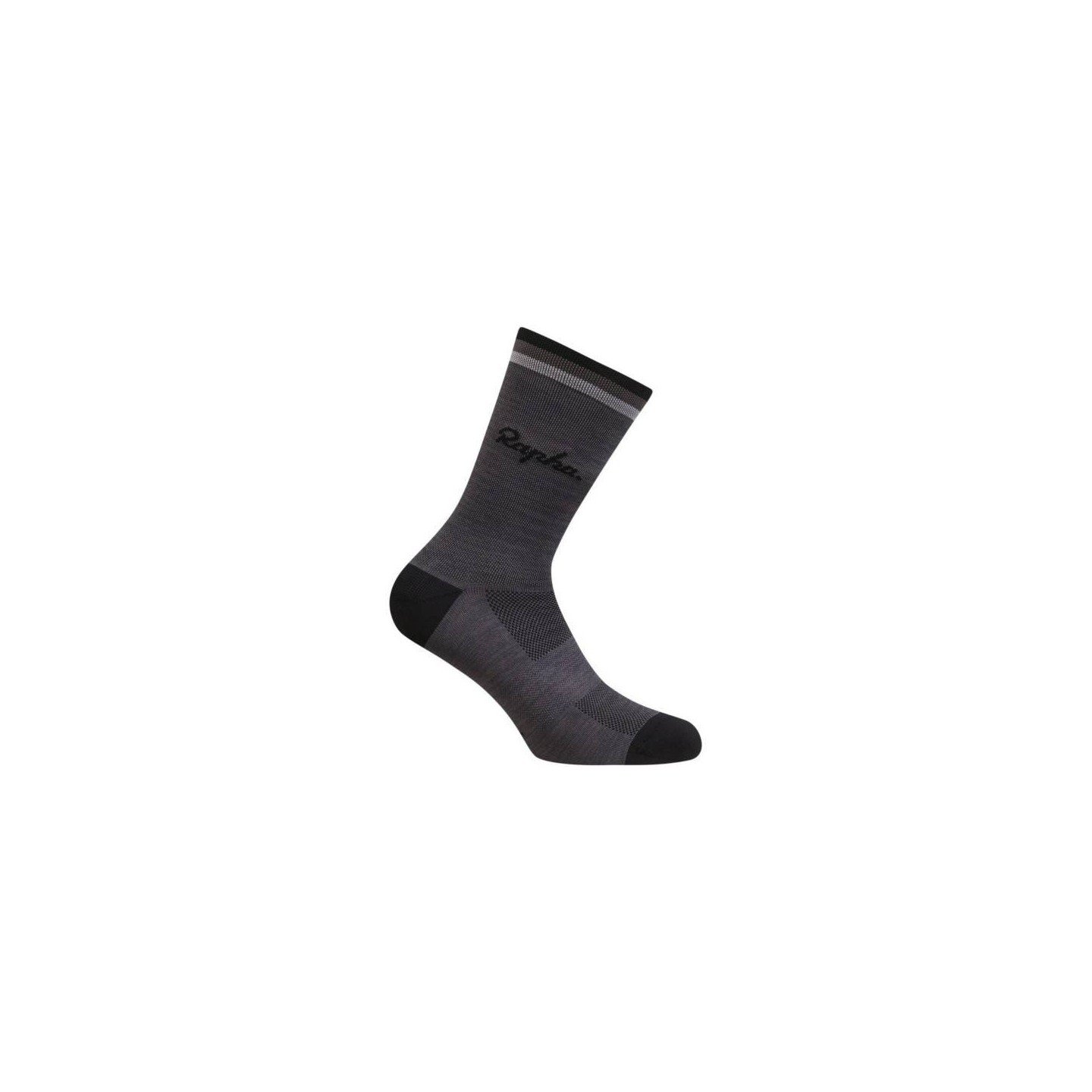 CALCETINES RAPHA MERINO REGULAR NEGRO/ GRIS OSCURO | Ravet Bike