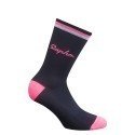 CALCETINES RAPHA LOGO BLANCO/NEGRO/ROSA | Ravet Bike