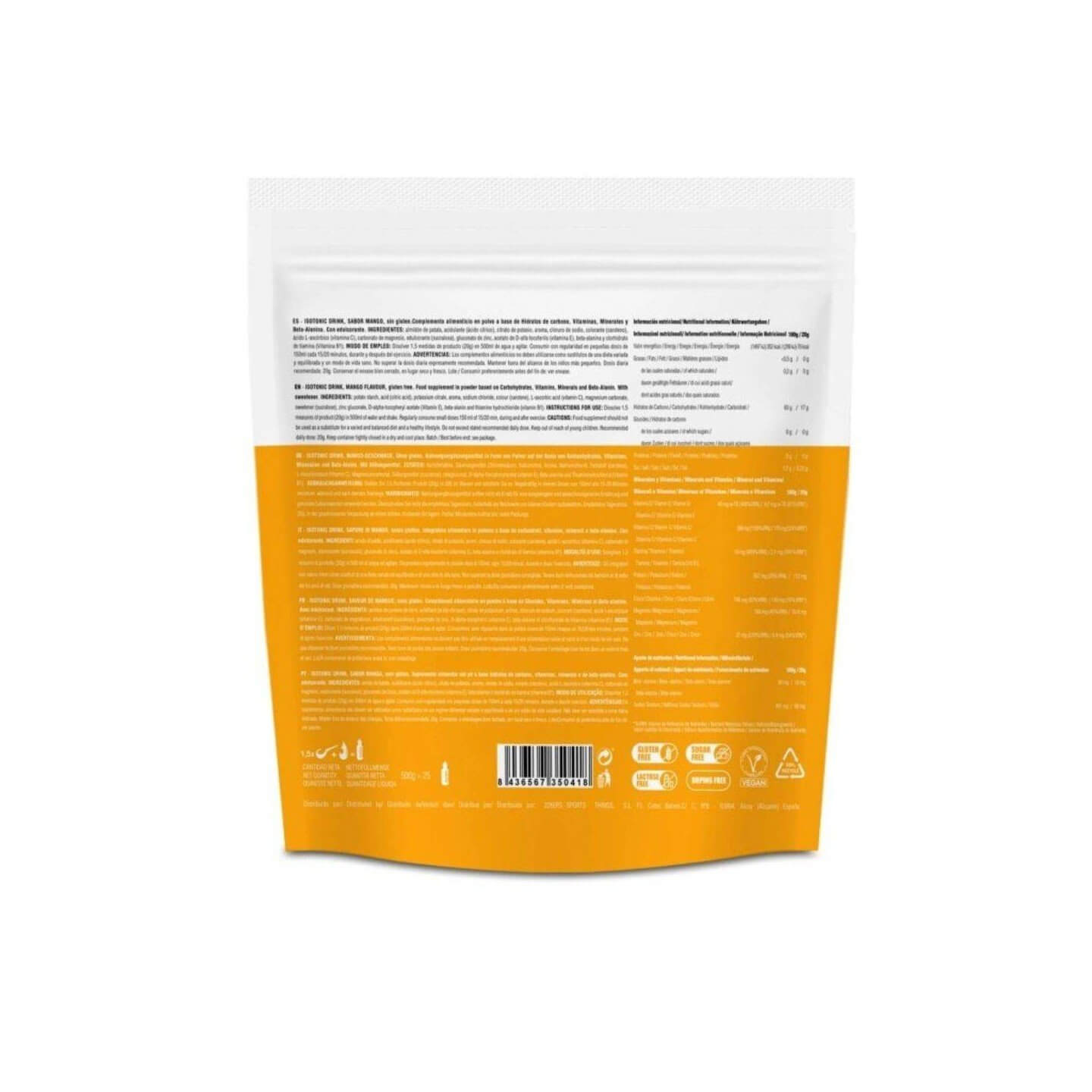 226ERS BOTE ISOTONICO MANGO 500GR | Ravet Bike