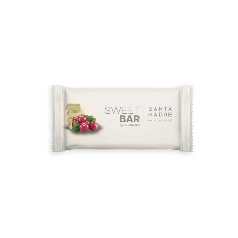 BARRITA CHOCOLATE BLANCO Y ARANDANO ROJO 60G SANTA MARIA
