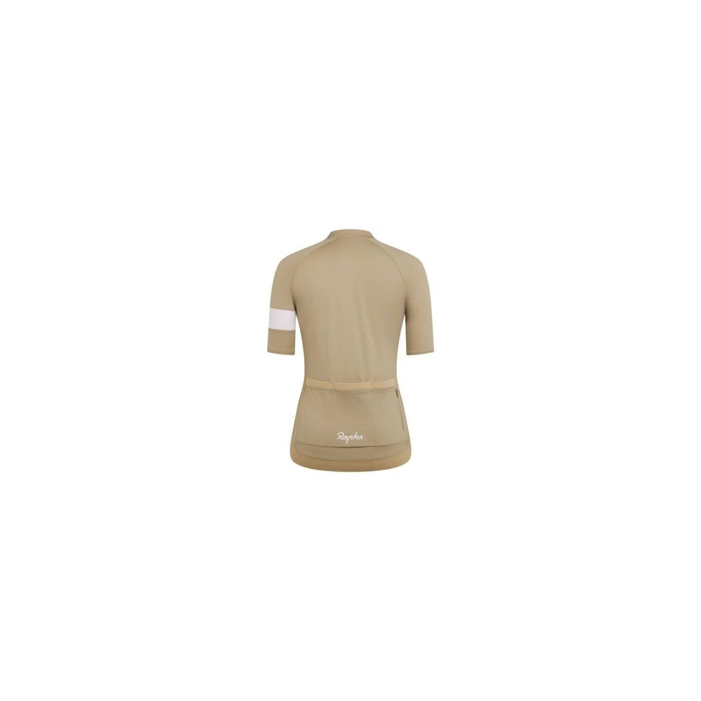 MAILLOT RAPHA CORE TAN WHITE MUJER | Ravet Bike