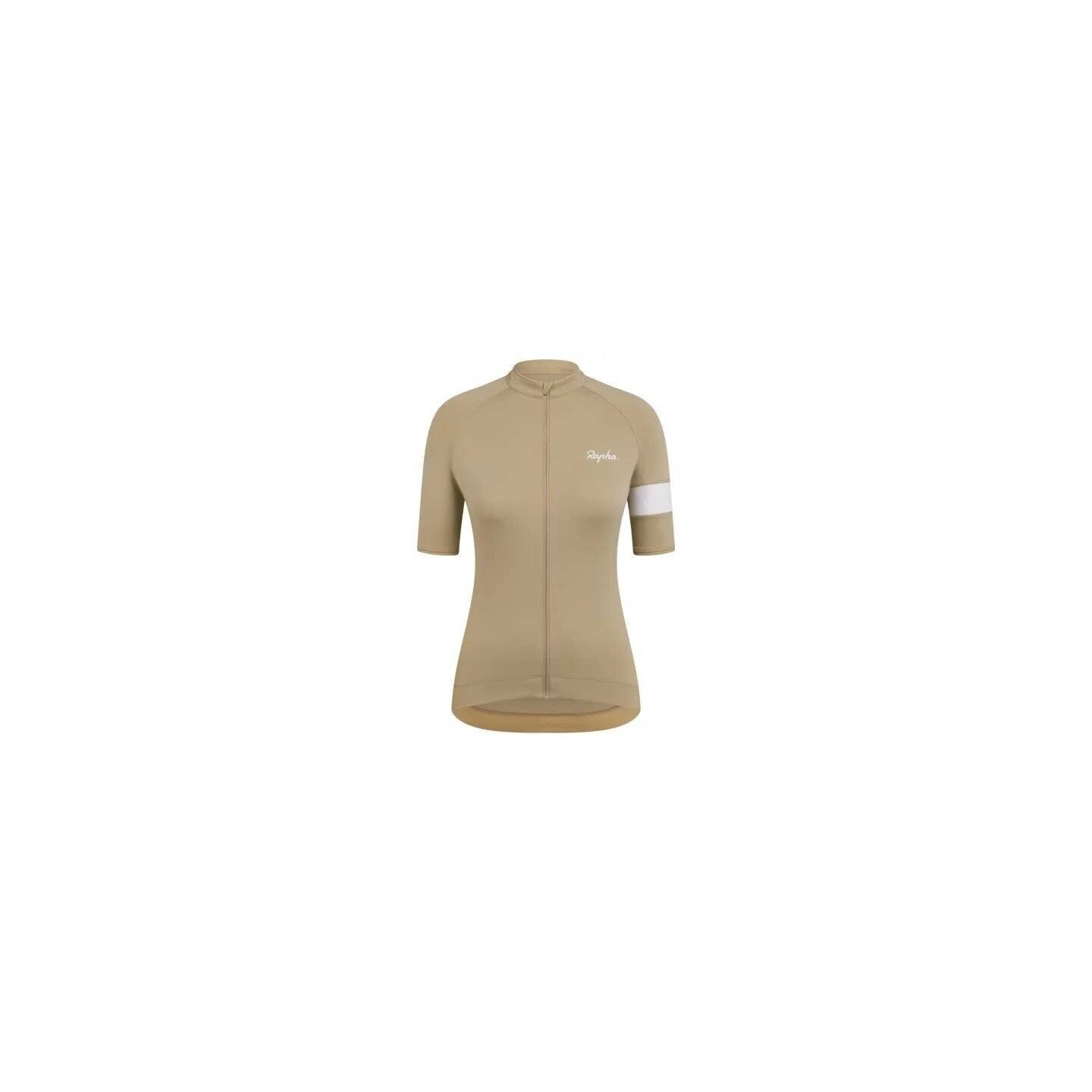 MAILLOT RAPHA CORE TAN WHITE MUJER | Ravet Bike