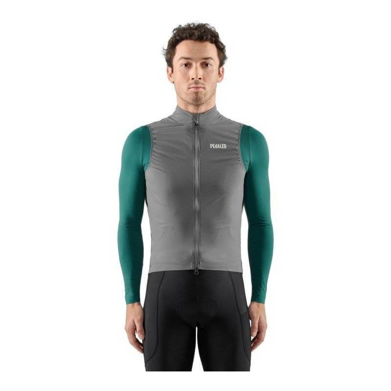 Chaleco PEdALED Waterproof Grey para ciclismo