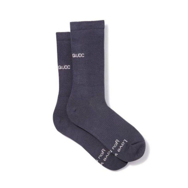 Calcetines QUOC All Road Charcoal ciclismo