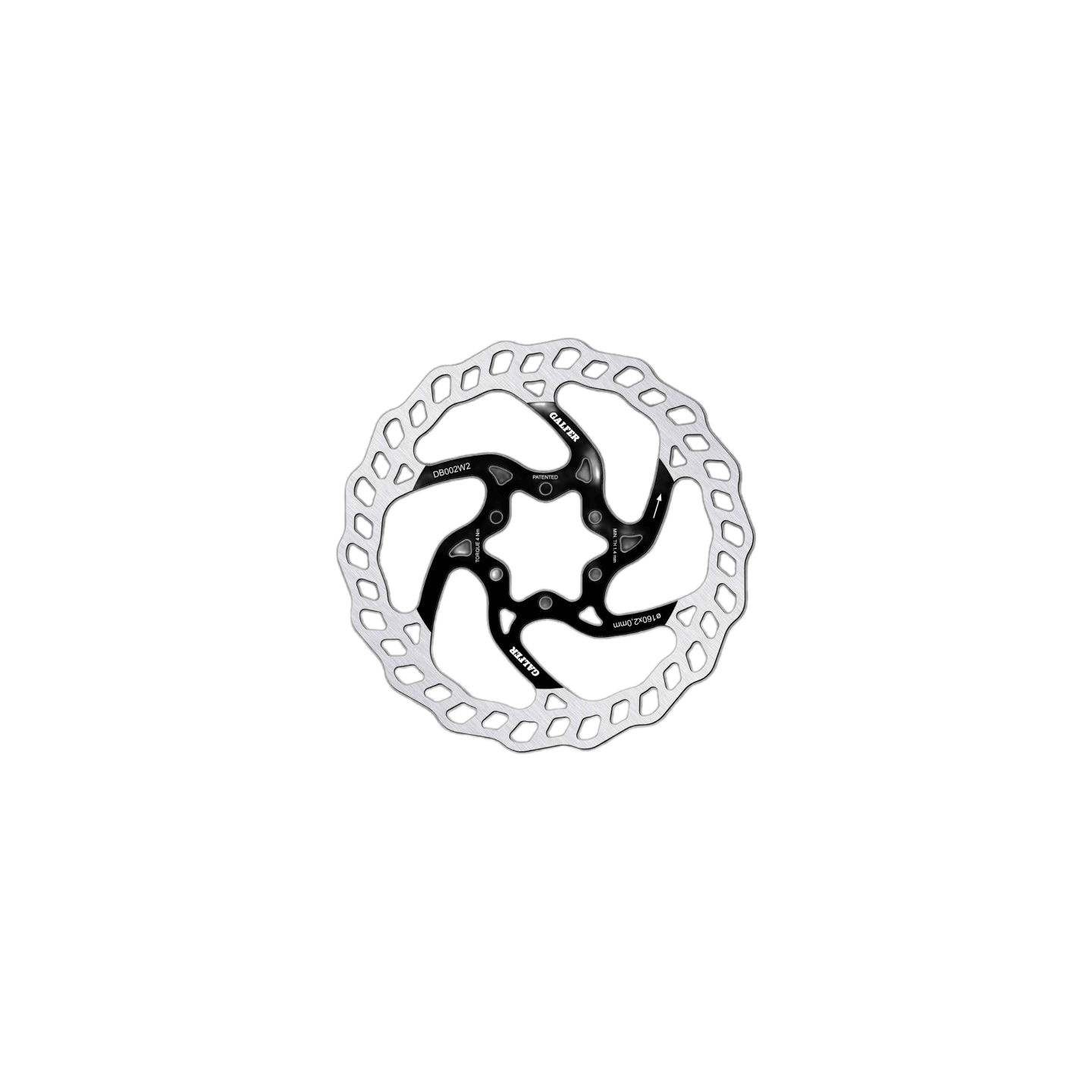 DISCO FRENO GALFER MTB DISC WAVE Ø160X2.0MM | Ravet Bike