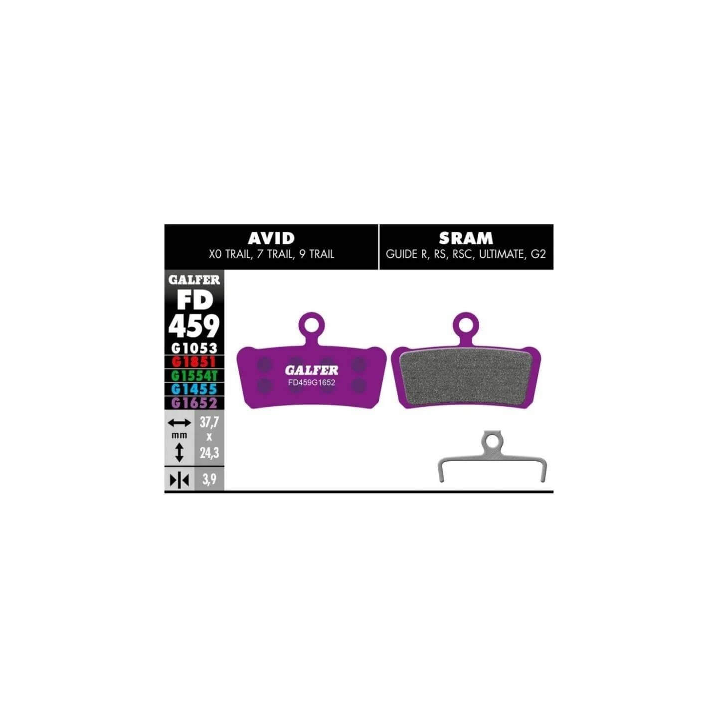 PASTILLAS GALFER ROAD SRAM GUIDE R ULTIMATE | Ravet Bike