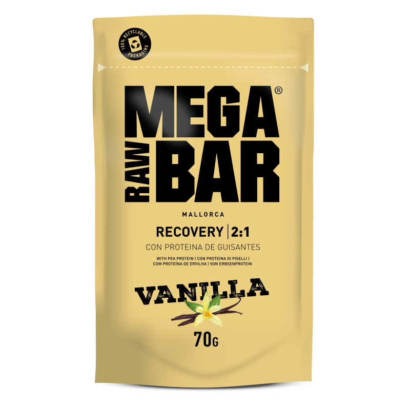 MEGARAWBAR MEGA RECOVERY VAINILLA INDIVIDUAL 70G