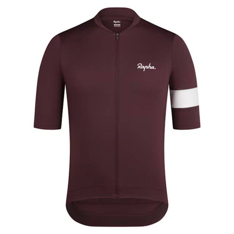 Maillot Rapha Core Mahogany White manga corta hombre