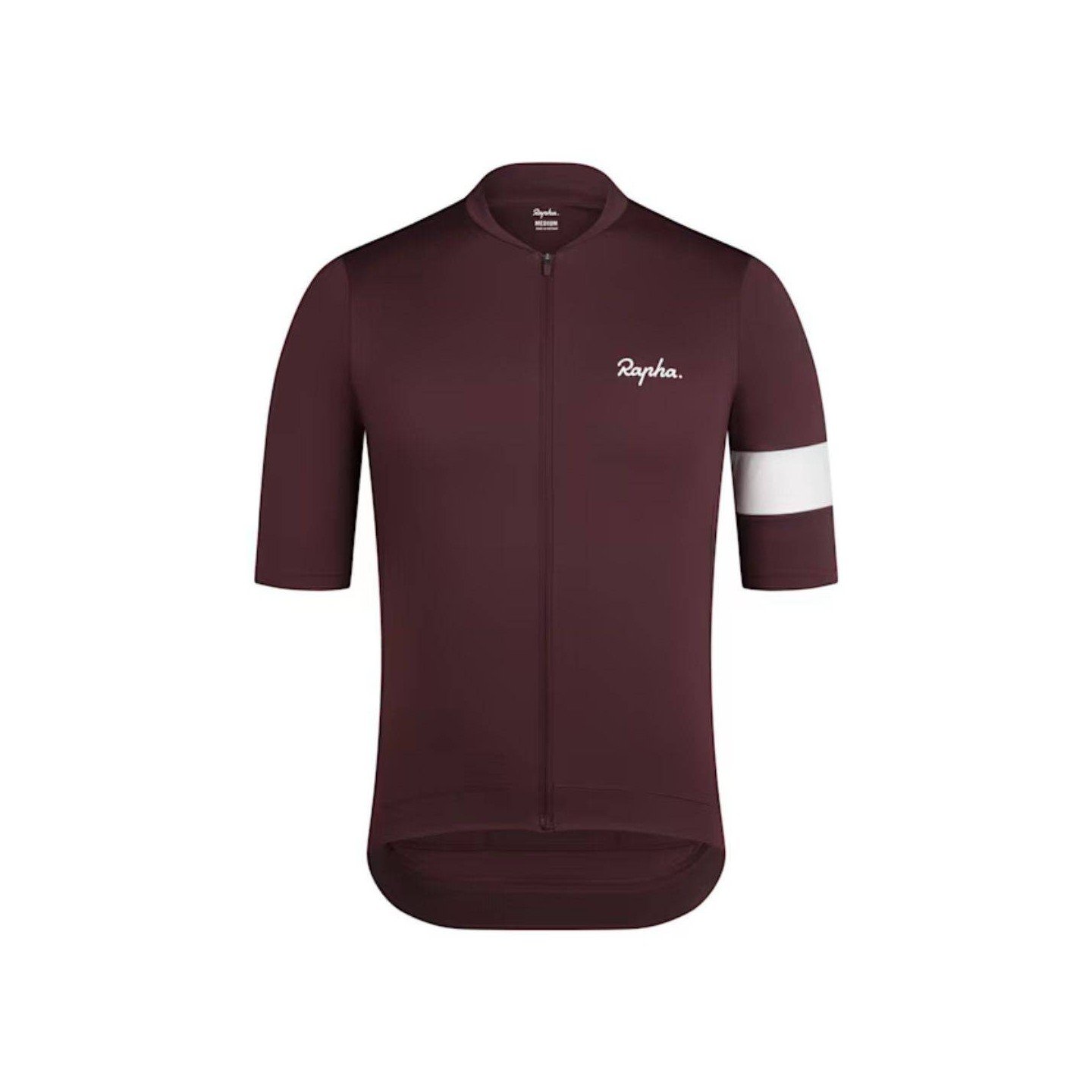 MAILLOT MANGA CORTA RAPHA CORE MAHOGANY WHITE | Ravet Bike