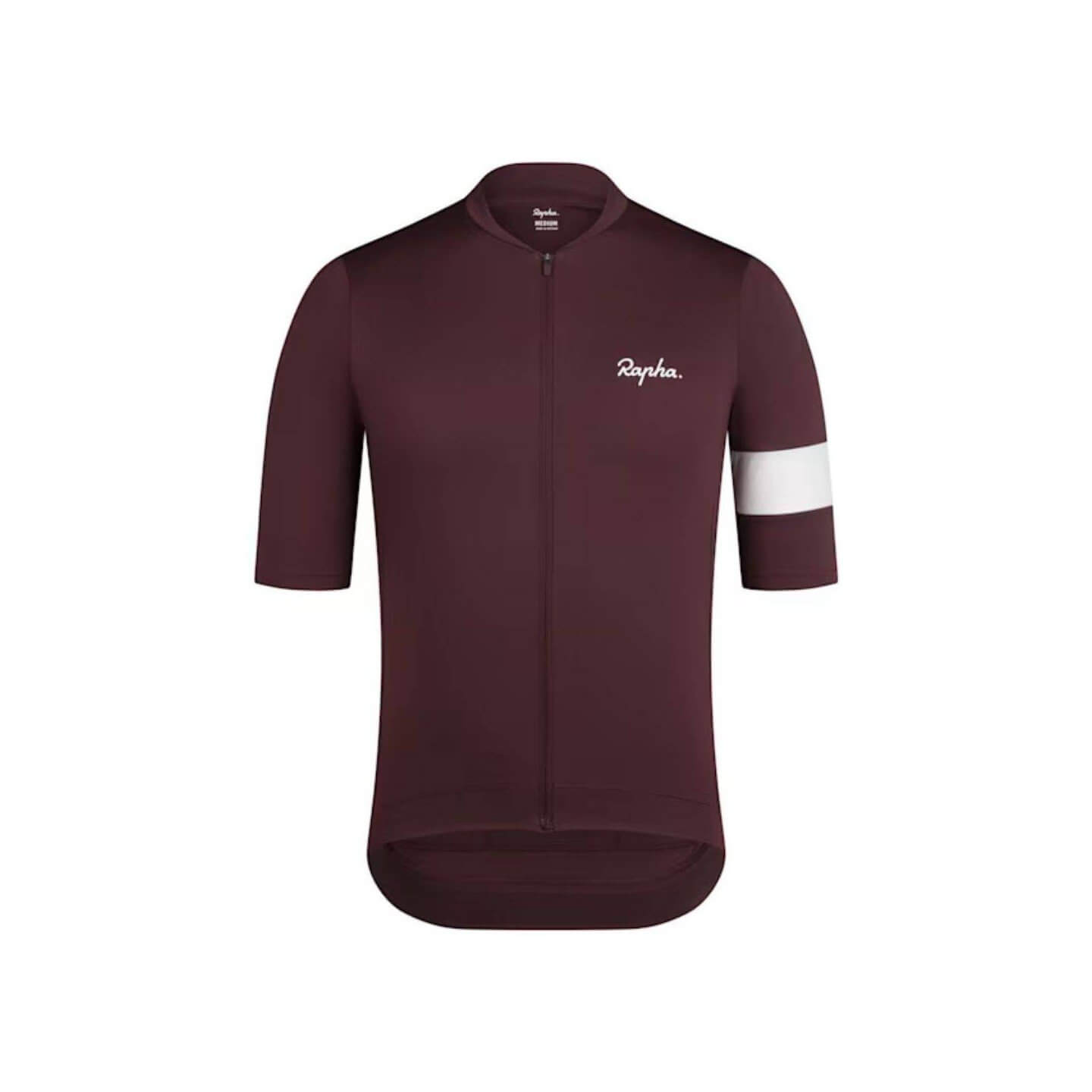 MAILLOT MANGA CORTA RAPHA CORE MAHOGANY WHITE | Ravet Bike