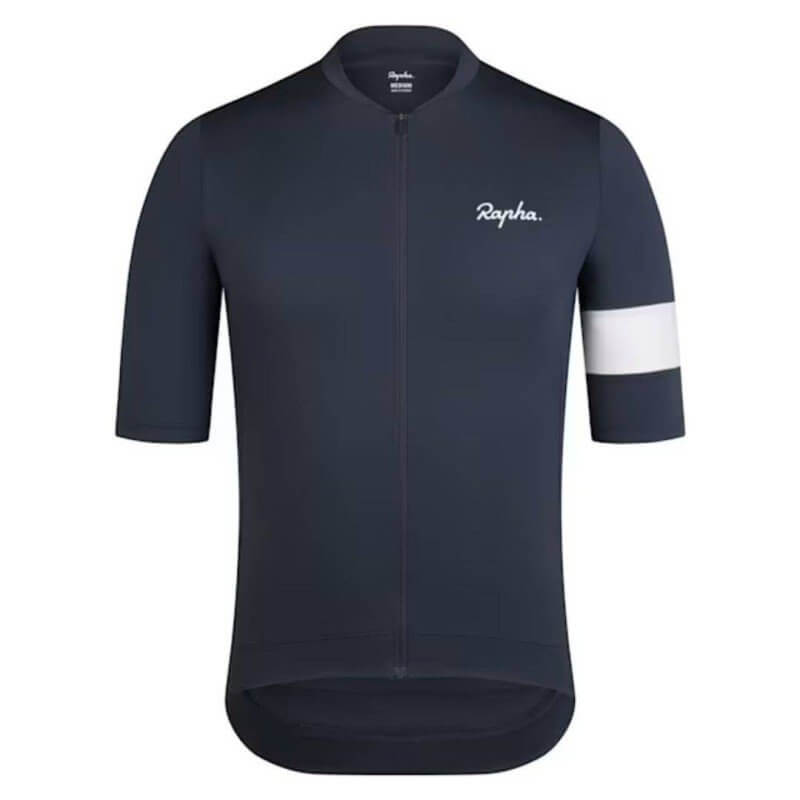 MAILLOT MANGA CORTA RAPHA CORE DARK GREY WHITE