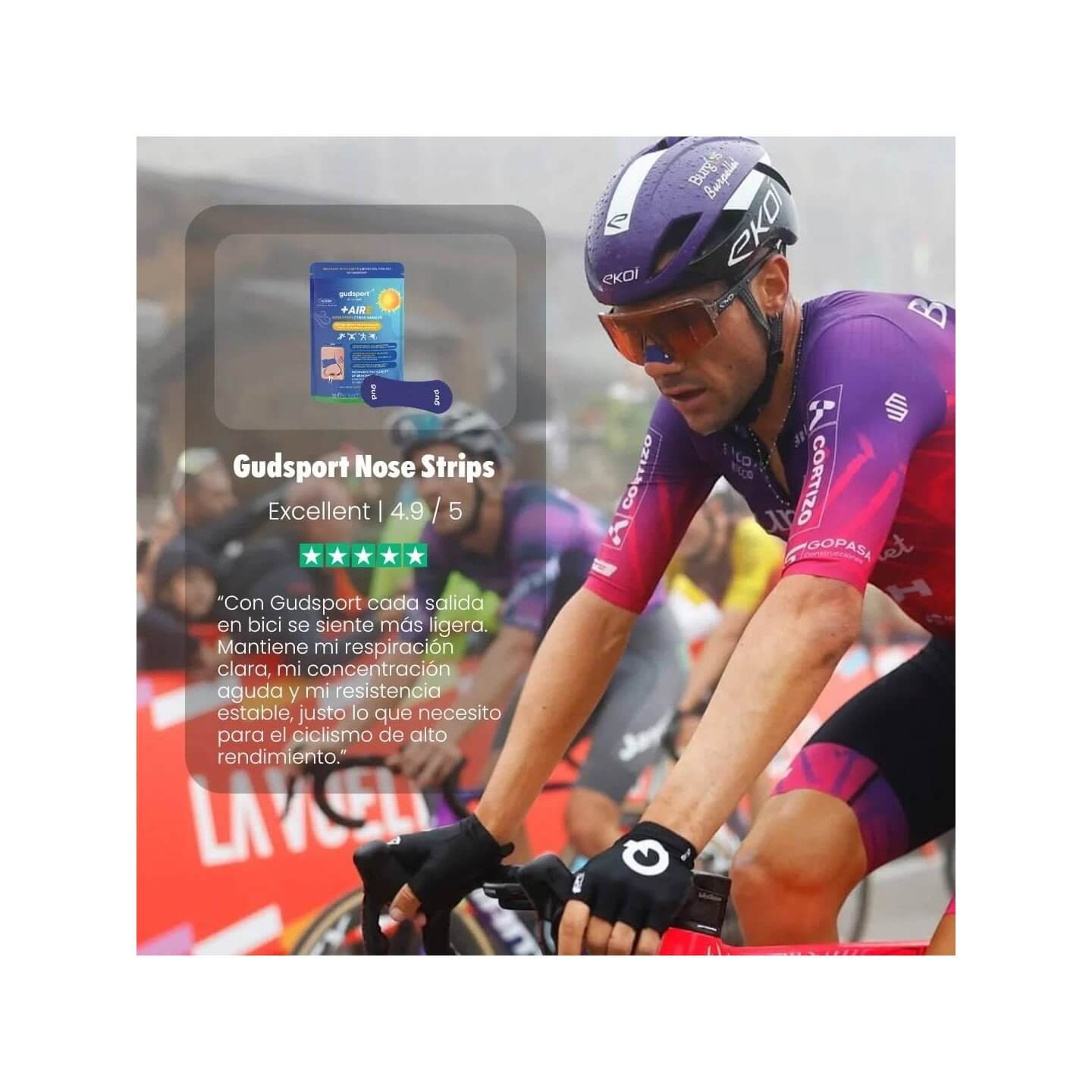 TIRAS NASALES GUDSPORT AZUL 30 UNIDADES