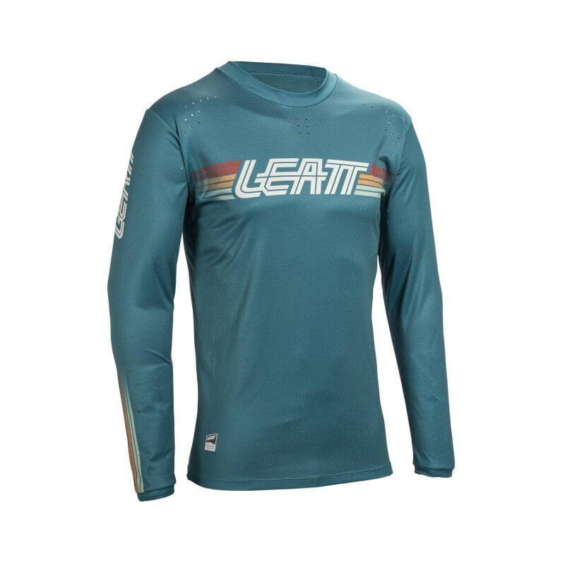Camiseta Leatt Enduro 4.0 Teal manga larga MTB