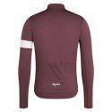 MEN'S RAPHA CORE THERMAL LONG SLEEVE JERSEY Huckleberry/White | Ravet Bike