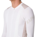 RAPHA MEN´S PRO TEAM LONG SLEEVE LIGHTWEIGHT JERSEY WHITE/SILVER | Ravet Bike