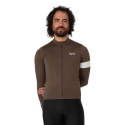 RAPHA MEN'S CORE THERMAL LONG SLEEVE JERSEY DEEP COFFEE | Ravet Bike