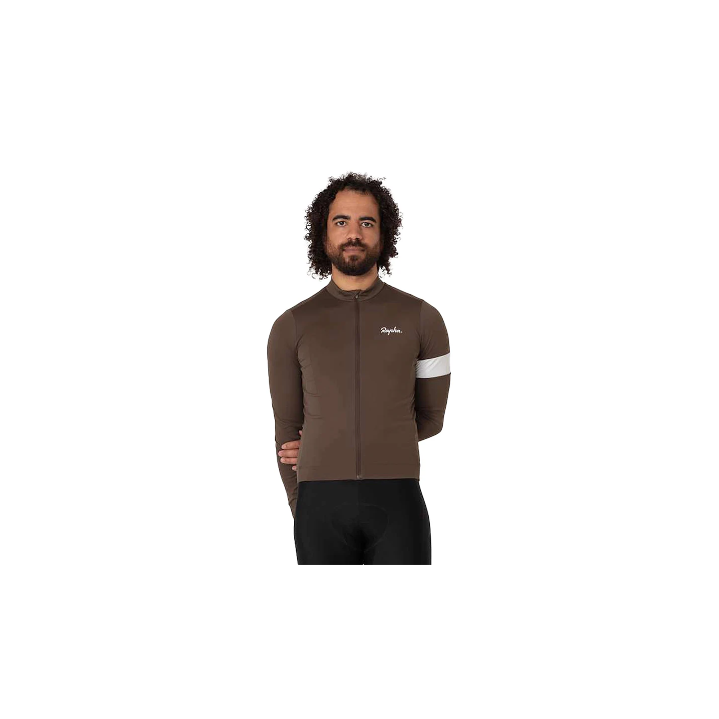 RAPHA MEN'S CORE THERMAL LONG SLEEVE JERSEY DEEP COFFEE | Ravet Bike