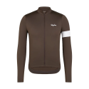 RAPHA MEN'S CORE THERMAL LONG SLEEVE JERSEY DEEP COFFEE | Ravet Bike