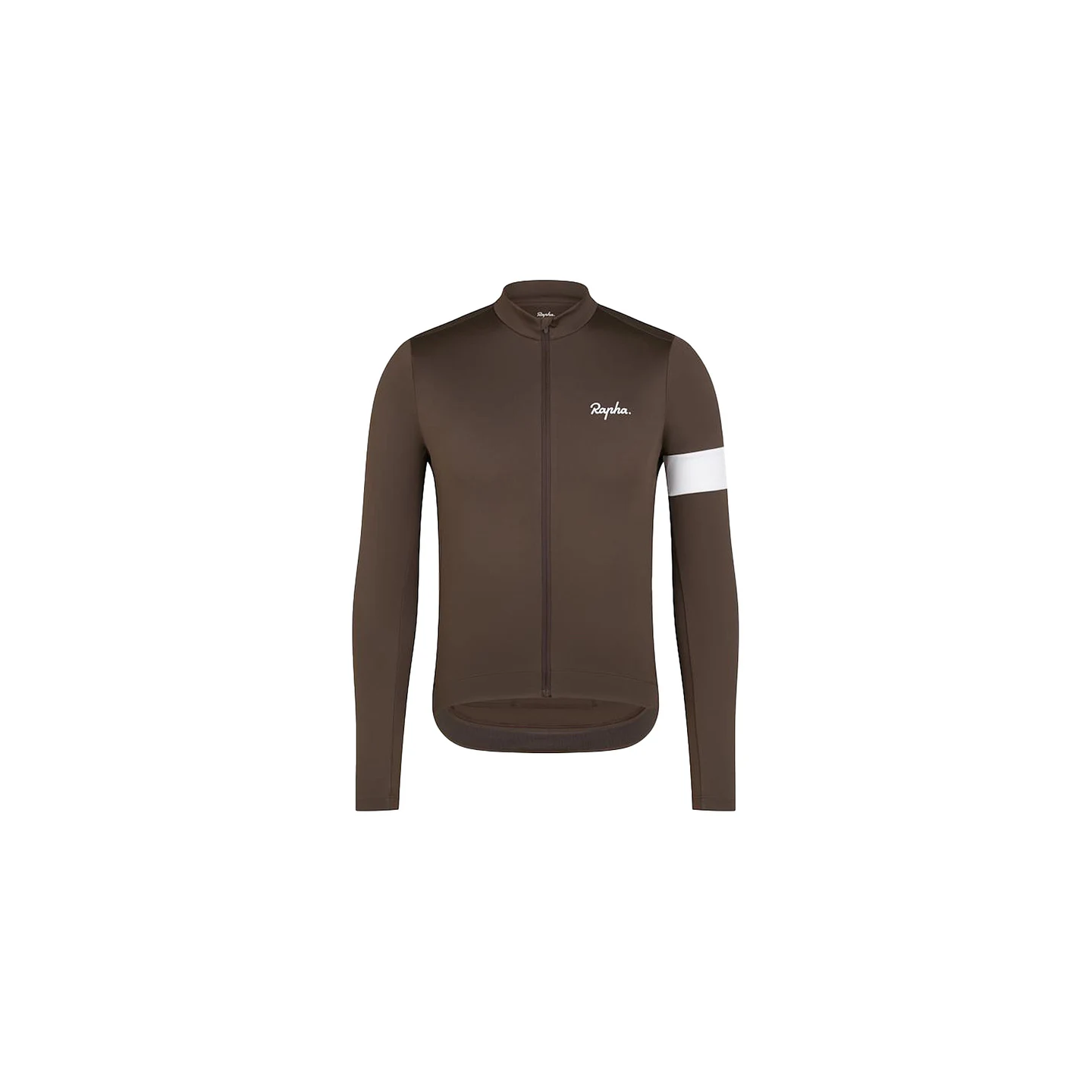 RAPHA MEN'S CORE THERMAL LONG SLEEVE JERSEY DEEP COFFEE | Ravet Bike