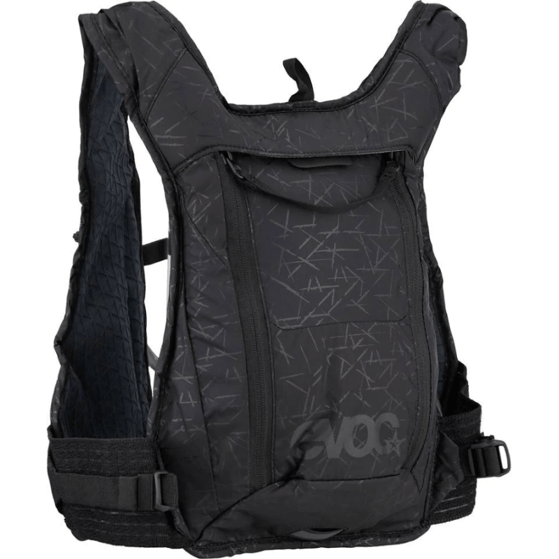 Mochila Evoc Hydro Pro 3L Negra con Bolsa Hidratación 1.5L para Trail y MTB