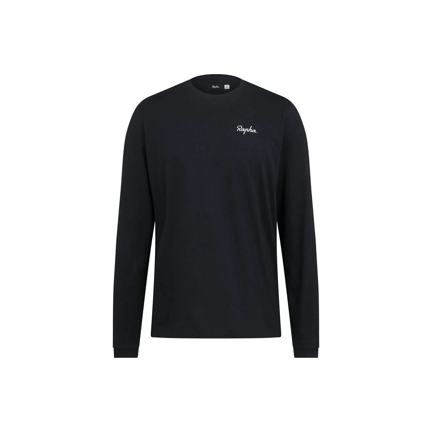 CAMISETA RAPHA MANGA LARGA LOGO BLACK/WHITE | Ravet Bike
