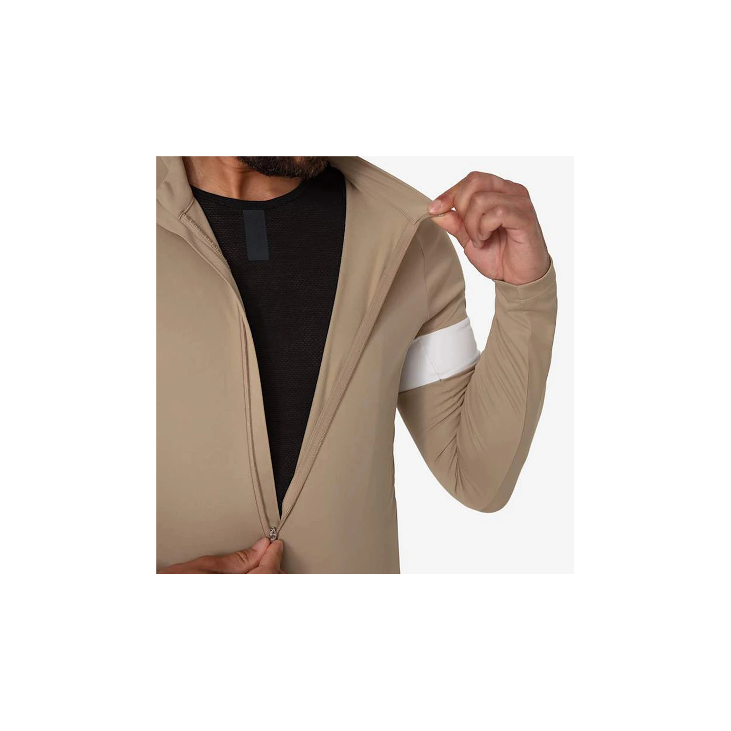 RAPHA MEN'S CORE THERMAL LONG SLEEVE JERSEY TAN | Ravet Bike