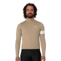 RAPHA MEN'S CORE THERMAL LONG SLEEVE JERSEY TAN | Ravet Bike