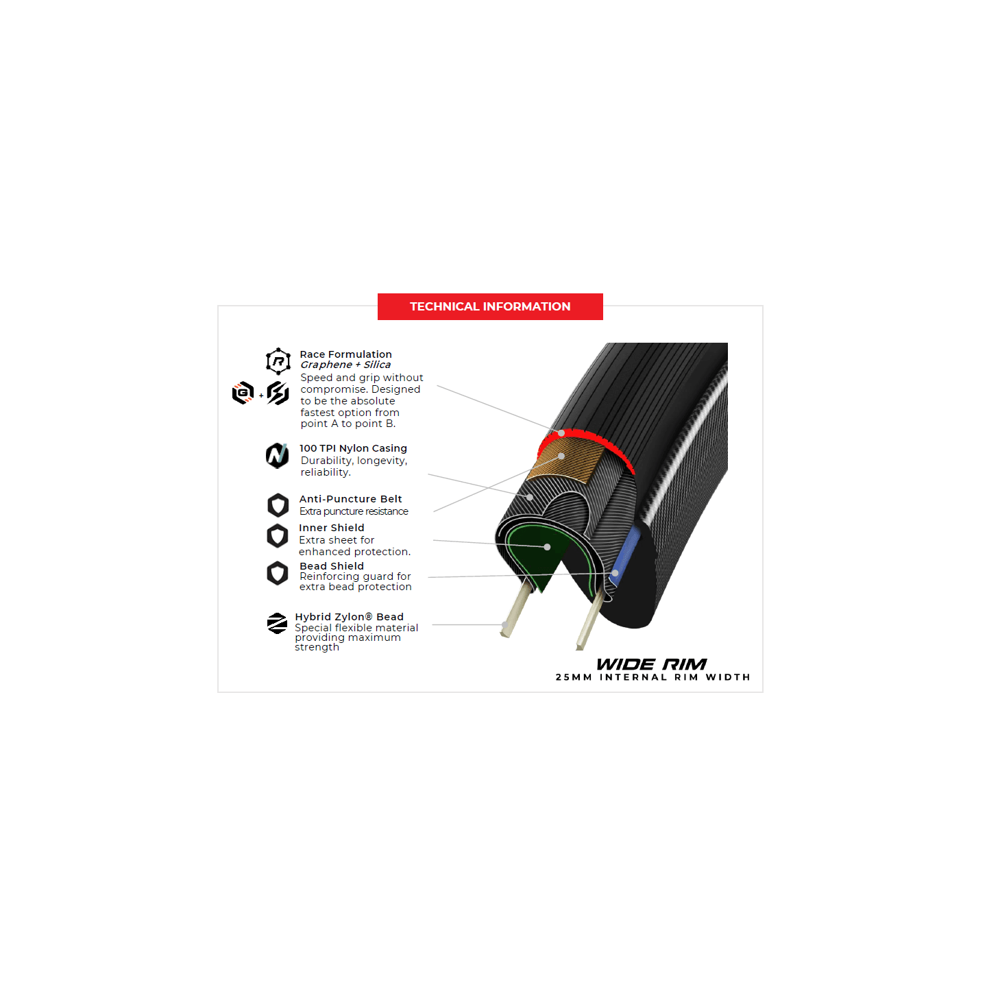 CUBIERTA VITTORIA ROAD CORSA N.EXT TLR WIDE RIM | Ravet Bike