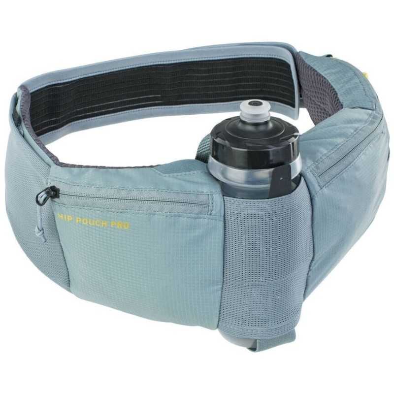 Riñonera EVOC Hip Pouch Pro + Botella 0,55 Steel