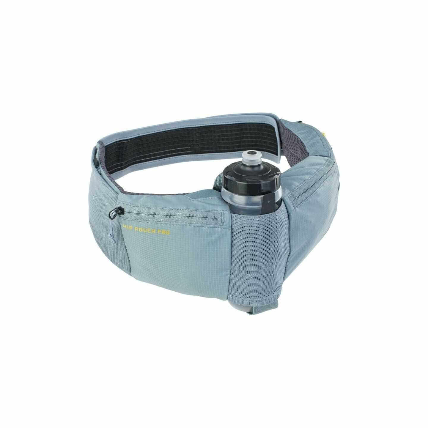 RIÑONERA EVOC HIP POUCH PRO + DRINK BOTTLE 0.55 ACERO | Ravet Bike