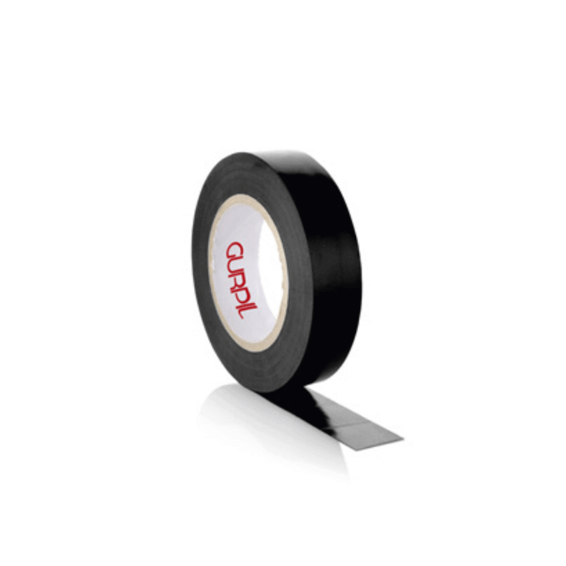 ROLLO CINTA TUBELESS GURPIL 10 METROS 25MM NEGRA