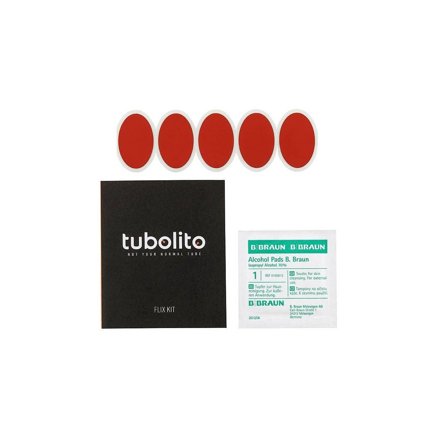 KIT PARCHES REPARA PINCHAZOS TUBOLITO FLIX KIT | Ravet Bike