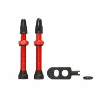 VALVULAS MOMUM DE ALUMINIO COLOR ROJO AL MEJOR PRECIO