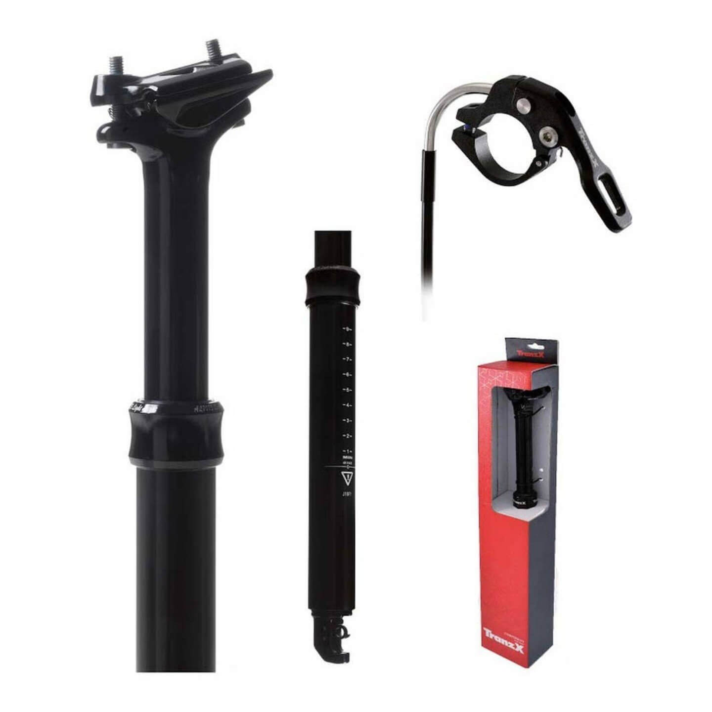 TIJA TELESCOPICA TRANZX 27.2 X 405 100mm CON CABLE INTERNO